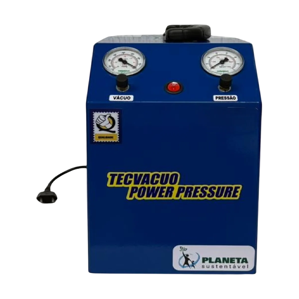 ESTAÇÃO VÁCUO E PRESSÃO COM PRESSOSTATO AR AUTOMOTIVO 1HP 12CFM (110V/220V)