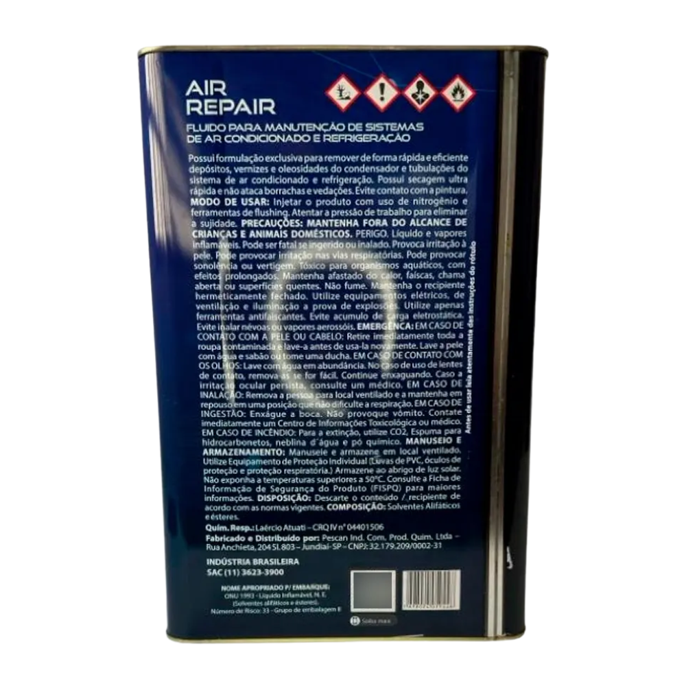 FLUIDO LIMPEZA 141B AR AUTOMOTIVO PESCAN (18 LITROS)
