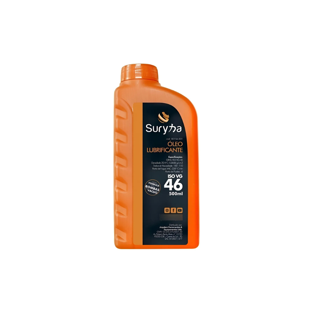 ÓLEO BOMBA DE VÁCUO SURYHA MINERAL ISO VG 46 500ML