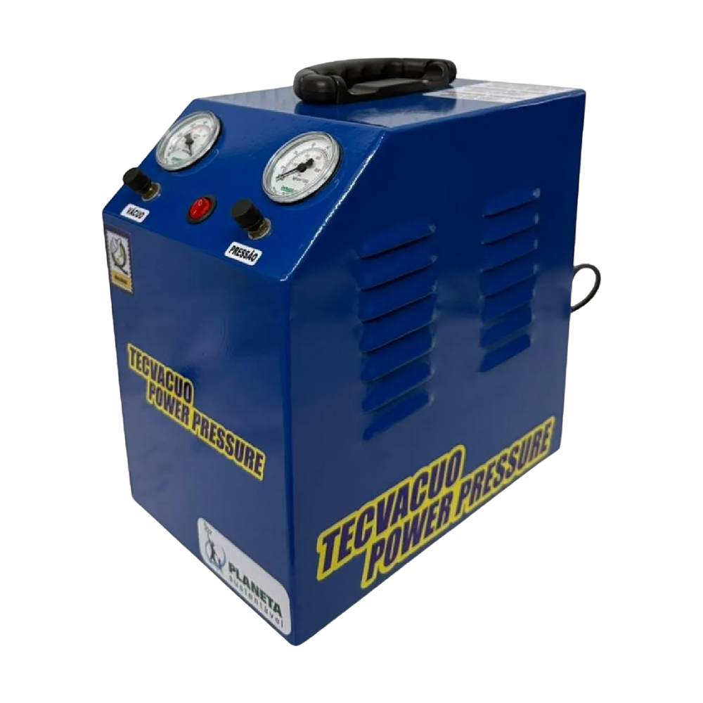 ESTAÇÃO VÁCUO E PRESSÃO COM PRESSOSTATO AR AUTOMOTIVO 1HP 12CFM (110V/220V)