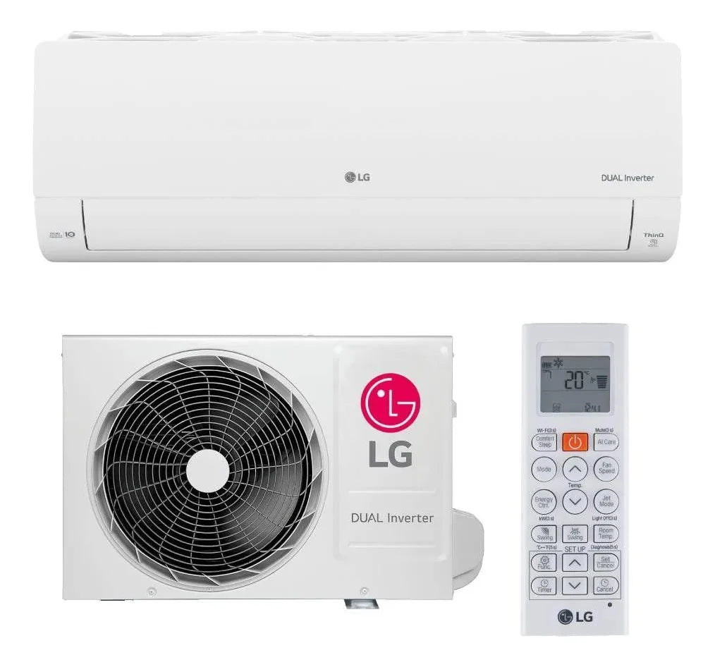 AR CONDICIONADO SPLIT DUAL INVERTER LG +AI Q/F 9.000 BTUS 220V