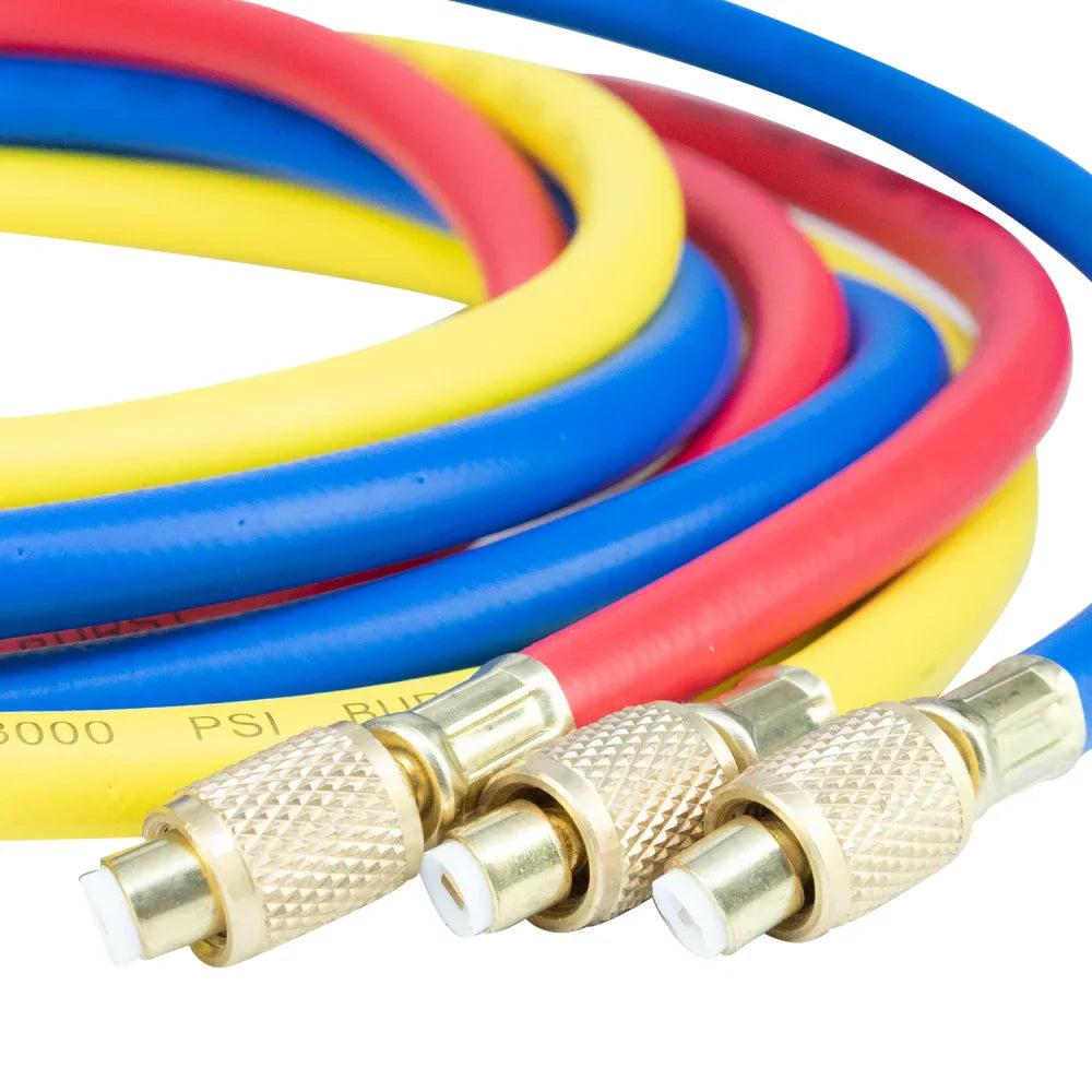KIT 3 MANGUEIRAS MANIFOLD 2,5M AR AUTOMOTIVO (ALTA DURABILIDADE)