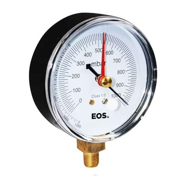 VACUÔMETRO ANALÓGICO EOS PARA BOMBA DE VÁCUO