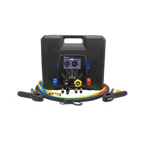 MANIFOLD DIGITAL MASTERCOOL SPARTAN 4 VIAS ACOMPANHA MALETA, MANGUEIRAS, 2 SONDAS, VACUÔMETRO E MANGUEIRA VÁCUO